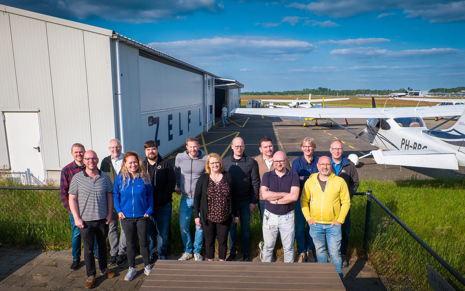 The Crew of 42 (co-)pilot for a day